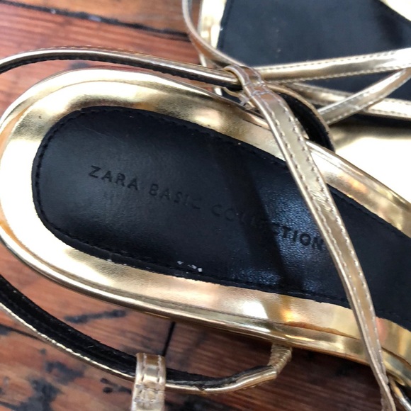 Zara strappy gold heels! - Picture 3 of 7